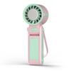 Foldable Handheld Mini Fan: High-Speed Cooling, Rechargeable, Long Battery, Portable with Digital Display and Ice Pack.
