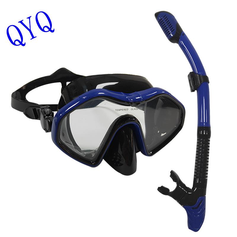 New diving goggles set, frog mirror silicone diving mask