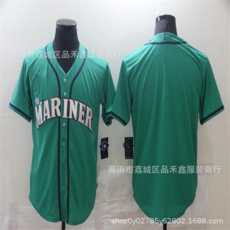 Mens Seattle Mariners 29 Raleigh Embroidered Baseball Jersey Cotton Sportswear Unisex Fan Apparel