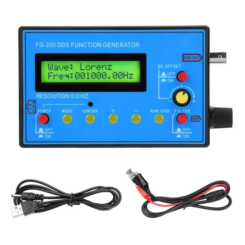 Frequency Generator 0.01Hz-500kHz Signal Generator Ideal for Oscilloscope Calibration Audios Testing Waveform Generator