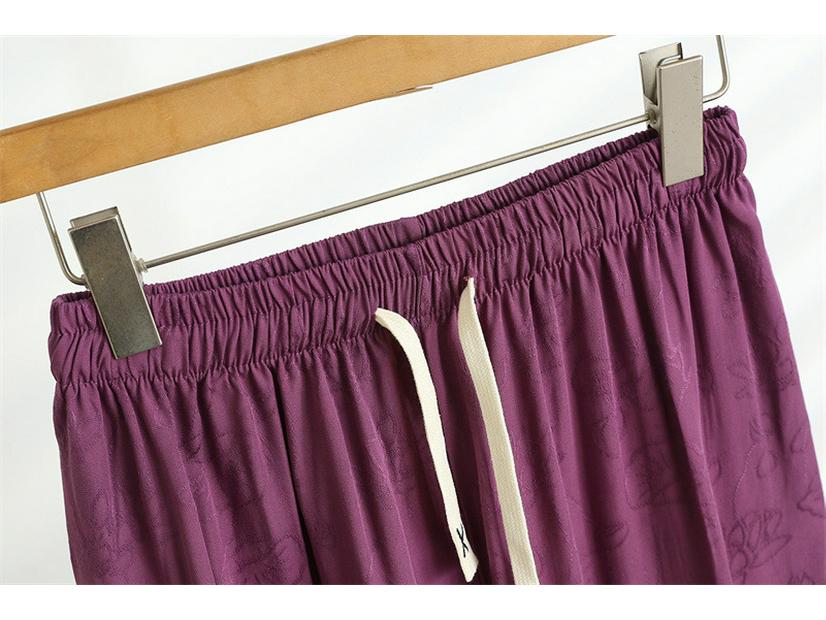 2025 Summer Women's Cotton Silk High Waist Wide Leg Twill Pants: Lightweight, Loose, and Versatile