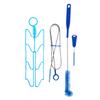 Hydration Bladder Cleaning Kit Nylon PP Water Reservoir Bladder Bag Cleaning Kit with Flexible Long Brush Drying Frame