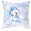 Winter Limited Blau Weihnachts-Kissenbezug Zuhause Schneeflocke Schneemann Weihnachtsbaum