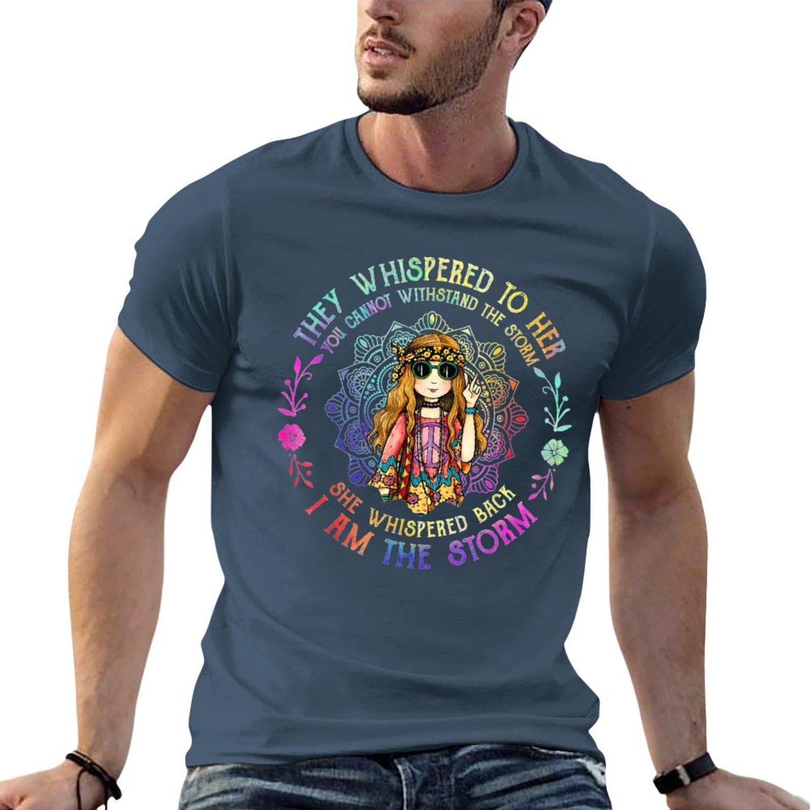 They Whispered To Her You Cant Withstand The Storm Hippie TShirt anime tshirt TShirt S