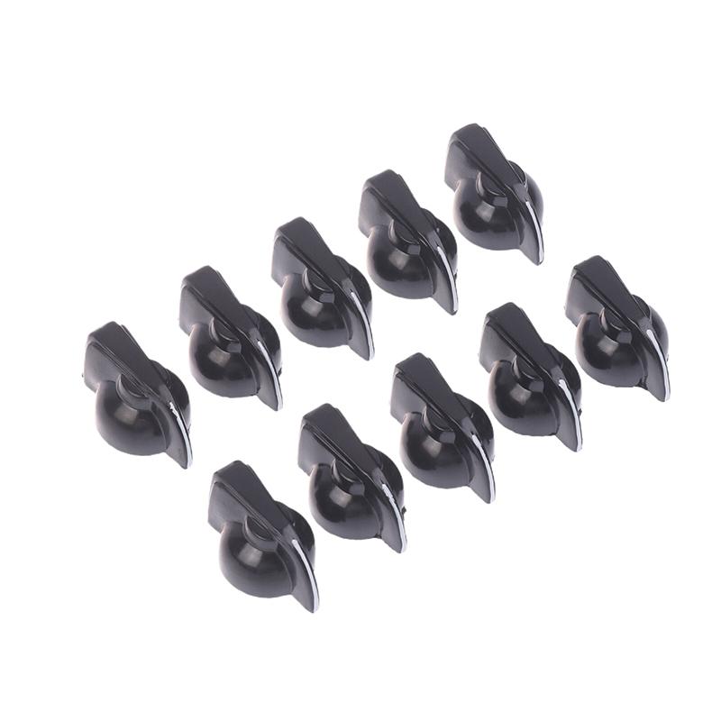 10Pcs Bakelite Knob Cap K7-1 Band Switch Knob Potentiometer Knob Cap Copper Core Circular Hole 6Mm Shaft Hole Dia Pointer Knobs