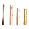 New Wooden Shoe Horn Easy on Off Extra Long Handle Shoehorn Portable Hanging Put on Shoes Tools Home Accessories