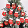 Mini Christmas Stockings 16pcs Snowflake Tree Firplace Family Gather Party