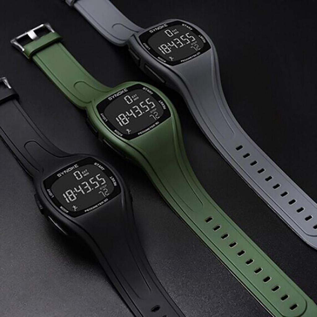 Buy 3D Pedometer Alarm Chronograph Multifunction Men Digital Wrist