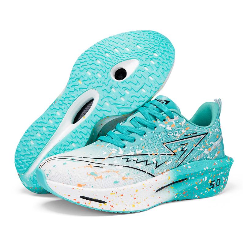 Mote Snøresko Løpesko Menn Kvinner Demping Joggesko Trening Sportssko Sklisikre Tykksålede Trenere Pustende