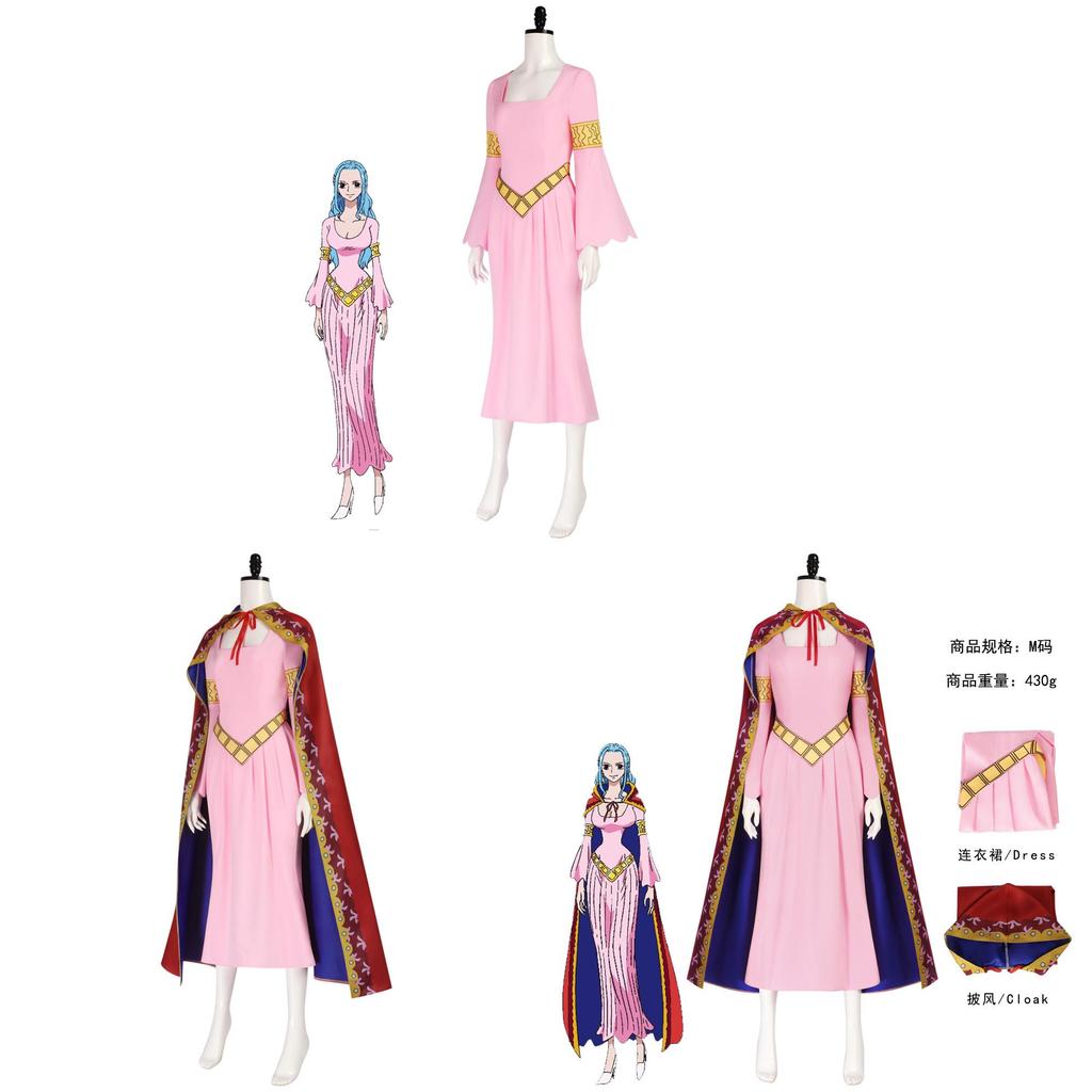 One Piece Nefertari D Vivi Cosplay Costume With Polyester Fabric For Anime Conventions