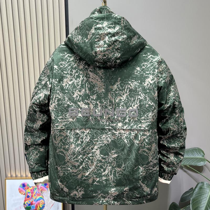 Plus Size 5XL-11XL Fashion Men's Oversize Parkas Winter Coat Hooded Casual Loose Thick Warm Outerwears Men Jackets