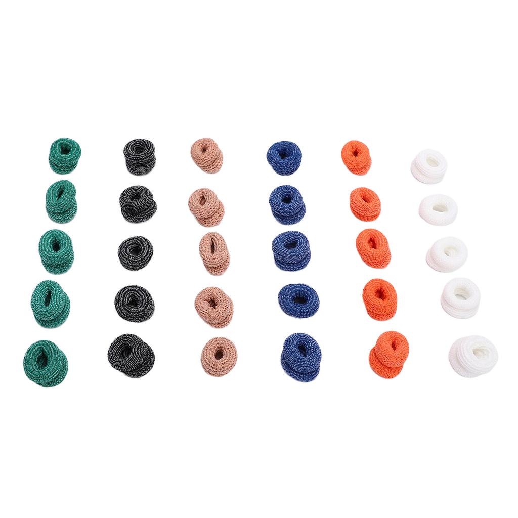 30pcs Finger Stretcher Tubular Bandage Elastic Breathable Finger Protectors Reusable Thumb Bandage Mixed Color
