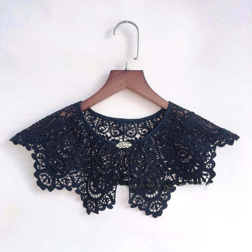Hanfu Cloud Shoulder Embellishments With Flower Lace For Women Fashion Accessories