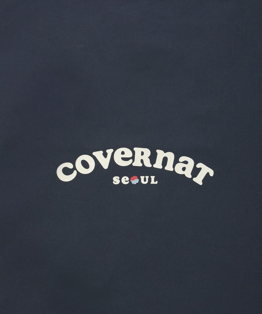 Covernat Woman Clover Heart Cooper Logo Seoul Eco Bag Navy