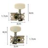 Tuning Pegs 6pcs Chrome Plated Machine Head Classical Guitar Tuning Pegs Single Tuner Key String Machine Head Parts 3 Left 3 Right Beige