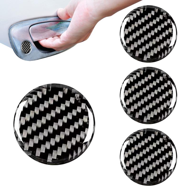 Car Door Screw Cap 4PCS Car Door Lock Keyhole Protector Stickers Trim Automotive Door Entry Guard Car Door Key Holes Protector