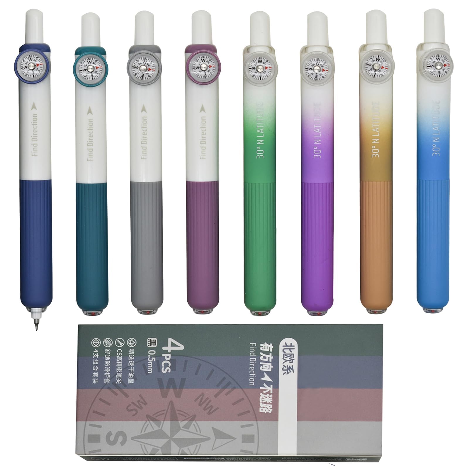 

Maydahui Стильный набор шариковых ручек из 8 штук Гелевая ручка с черными чернилами Милые канцелярские товары Подарок на День рождения 0,5 мм для мамы