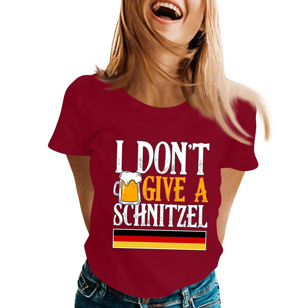 Unisex Casual Short Sleeve Pullover T Shirt with Letter Print Crew Neck Lightweight Top for Everyday Wear