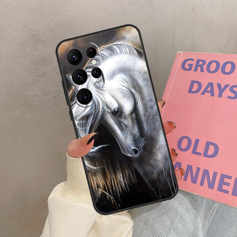 

Domineering Cool Horse Case For Samsung Galaxy S25 Ultra S20 S21 S22 S23 S24 Ultra S9 S10 Plus S25 FE Cover Coque Galaxy S10