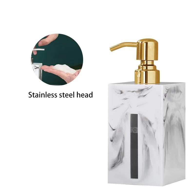 500ml marble soap dispenser ceramic bathroom shower gel shampoo bottle press lotion bottle bathroom accessories