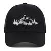 TEMU Embroidered Mountain Forest Mesh Baseball Cap - Unisex Outdoor Sun Protection Duckbill Hat