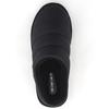 HIMIKO Quilted Boa Clogs, Black, Size M, 640011, Warm Slip-On Down Sandals for Fall/Winter