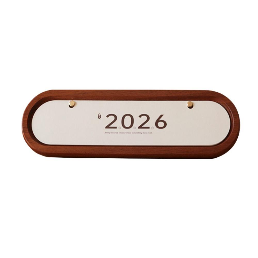 

Creative Wooden 2026 Calendar Year of The Horse Simplicity Agenda Organizer with Base Schedule Planner Home