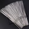 100/200Pcs BBQ Skewers Stainless Steel Heavy Duty Rust Resistant Metal Skewers Outdoor Barbecue Grill Skewers