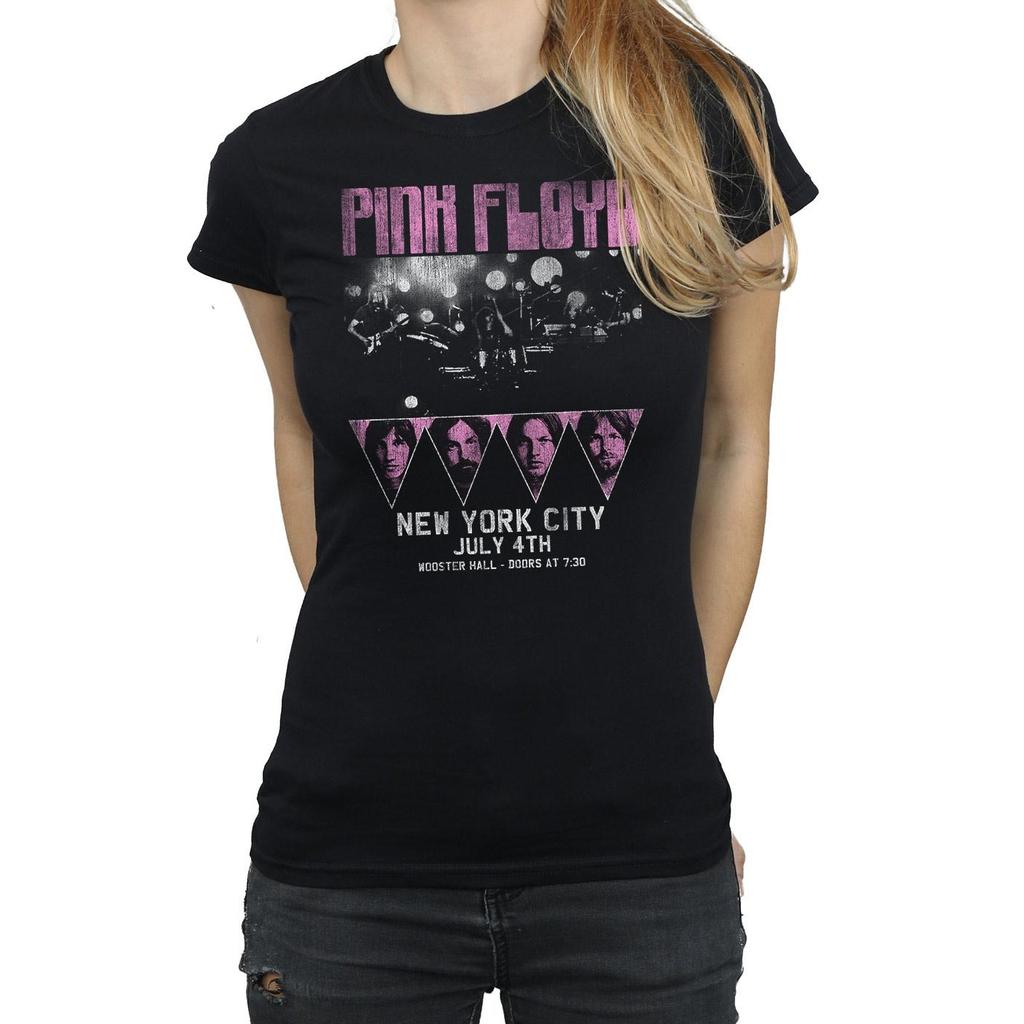 Pink Floyd Womens/Ladies Tour NYC Cotton T-Shirt