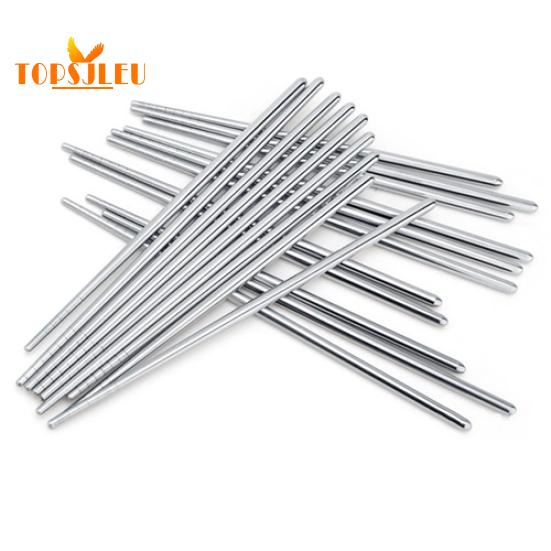 Non-Slip Stainless Steel Chopsticks Environmental Chopstick Tableware J Non-Slip Stainless Steel Chopsticks Environmental Chopstick Tableware J