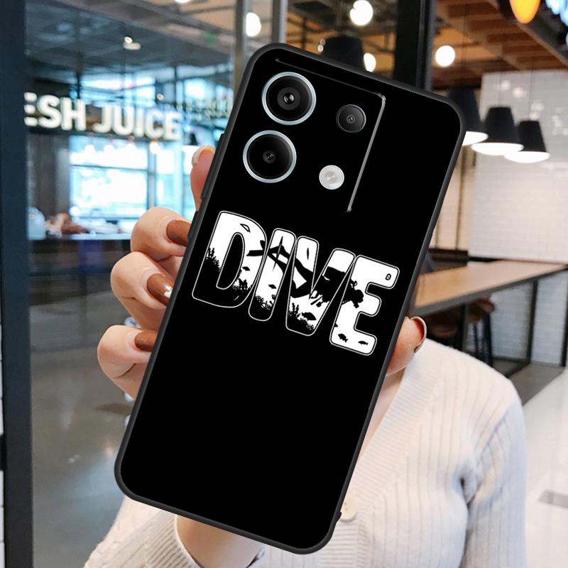 Scuba Diver Diving Funda For Xiaomi Redmi Note 13 Pro 12 11 9 10 Pro 12S 11S 10S Redmi 13 12 10C 12C 13C Case