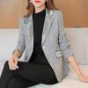 Jaqueta Blazer Feminina Outono Primavera Moda Slim Fit Casual Escritório Terno Casaco