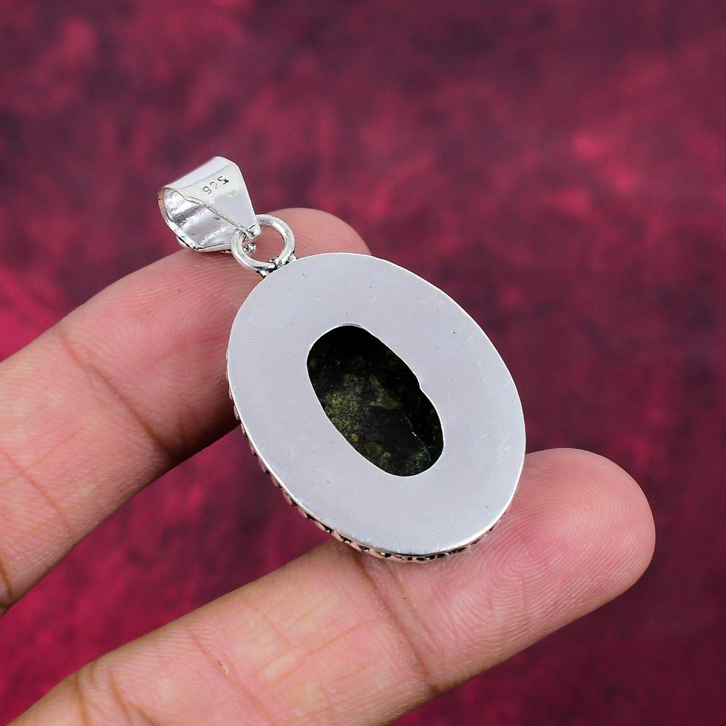 Pendentif Dragon Blood, Bijoux en pierres précieuses Pendentif en argent sterling massif 925, Cadeau pour femme Pendentif fait main