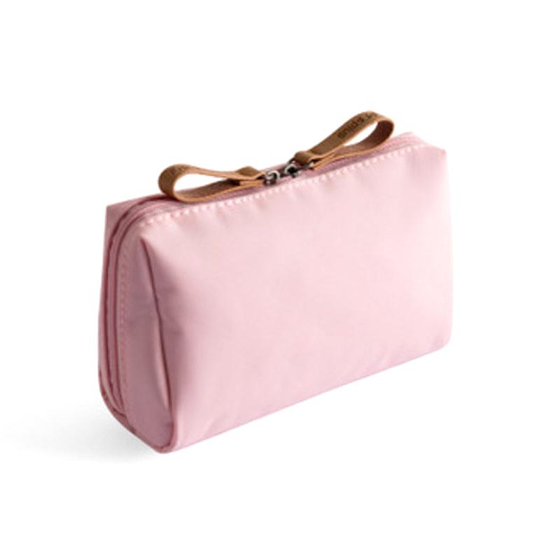 

Makeup Bag For Purse Portable Waterproof Cosmetic Bag Lipstick Storage Travel Zipper Pouch For Women Toiletry Organizer Case рожевий
