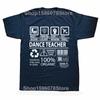 Funny Dance Teacher Multitasking Graphic T-shirts Men Women's Fashion Casual Tshirt 100% Cotton Loose Oversized T Shirt