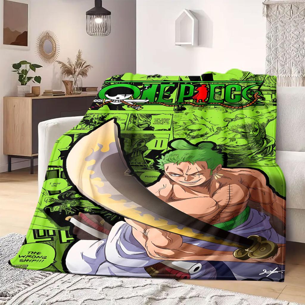 OnePiece Anime Flannel Blanket Warm,Comfortable,Suitable for Bedrooms,Sofas,Beds,Chairs,Picnics,Travel