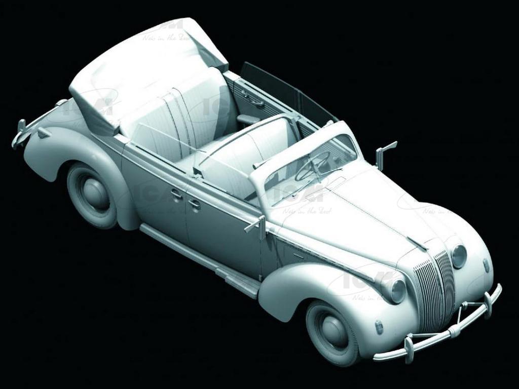 ICM German Admiral Passenger Car Open Type 1/24