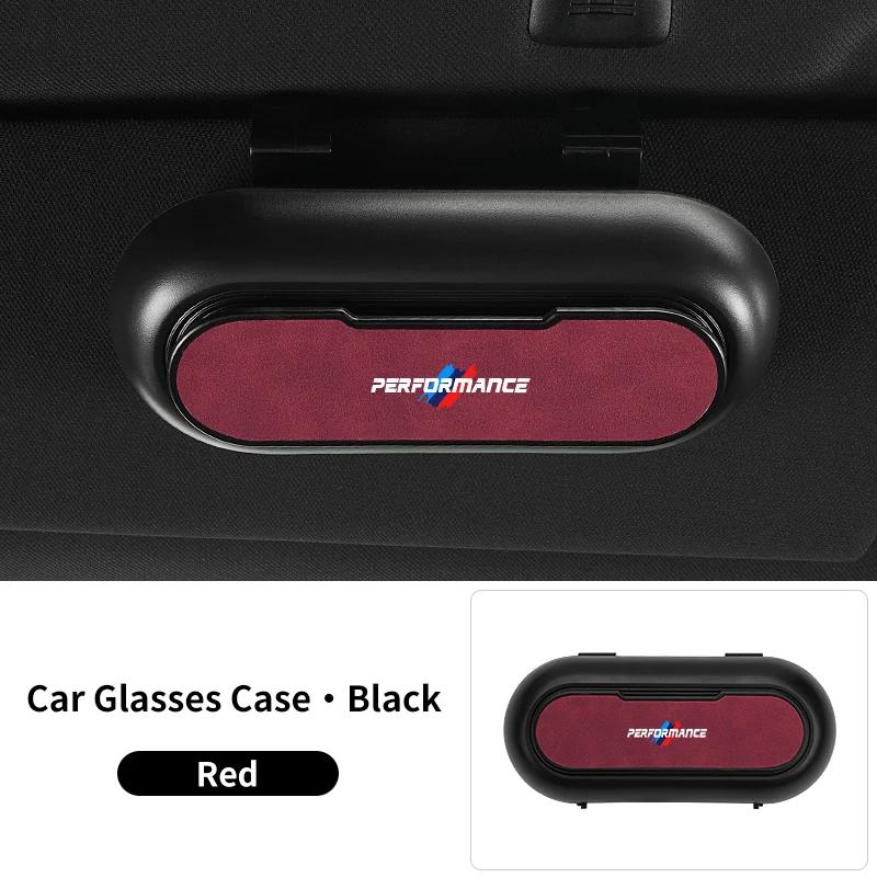 Car Sticker 2025 Hot Car Sun Visor Clip Glasses Cards Case Auto Sunglasses Visor Glasses Holder For BMW X1 X3 X5 X7 F15 F16 F30