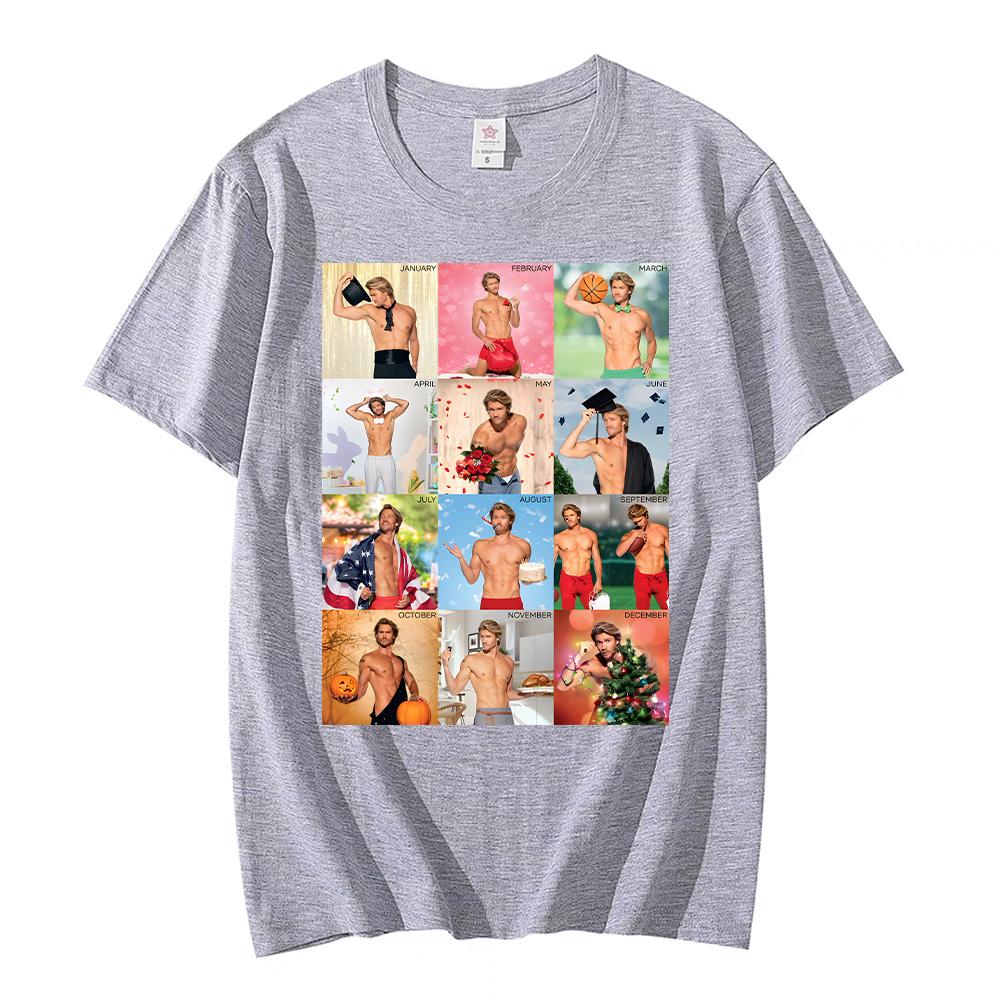 The Merry Gentlemen Film Tshirts Chad Michael Murray Calendar Tees Sexy Cotton Women Men Tops Trends Versatile Clothing T-shirts