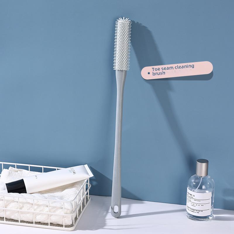 Oval Soft Rubber PP Foot Brush for Toe Gap Cleaning and Dead Skin Removal