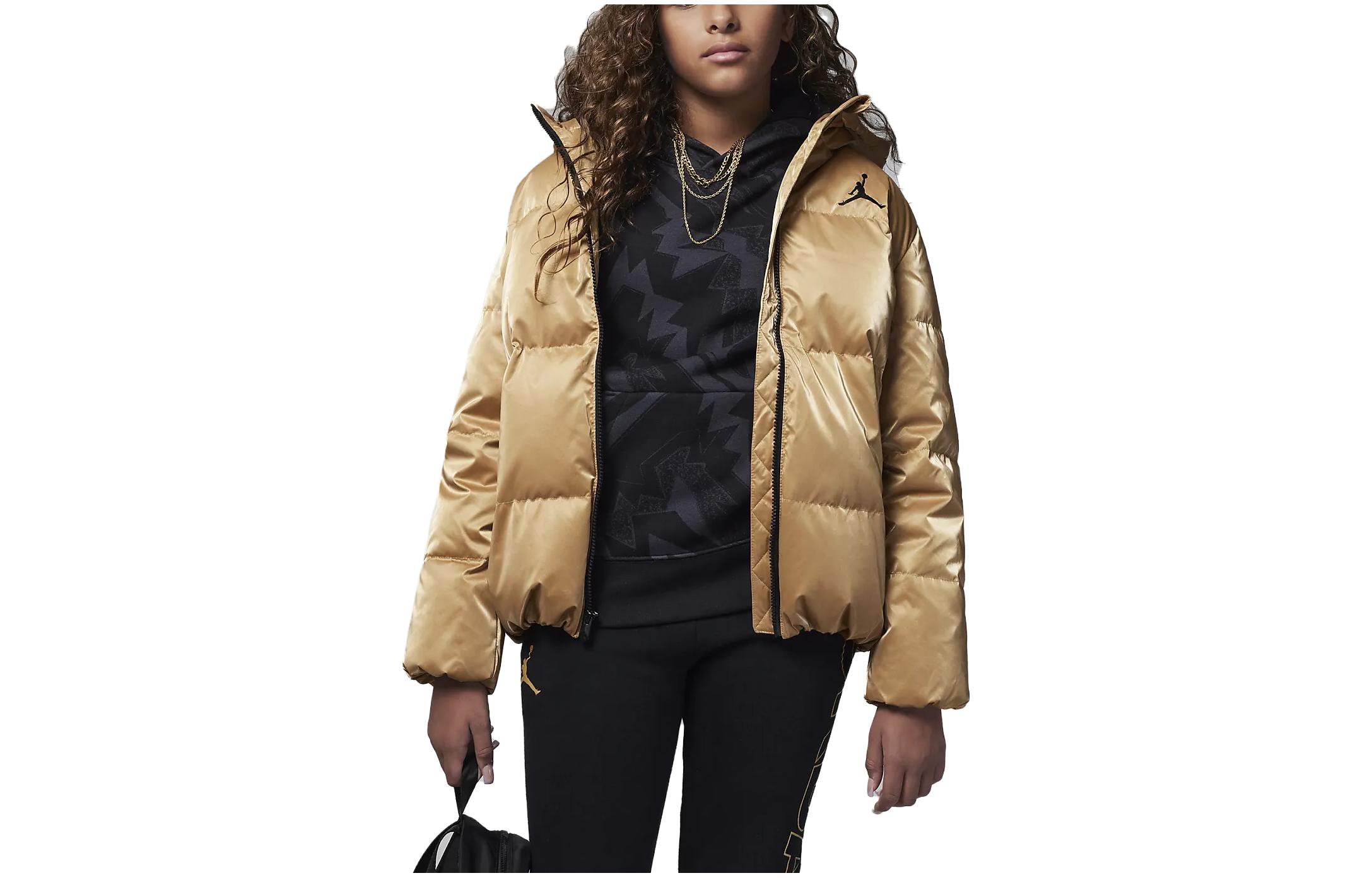 Jordan Padded Jacket Gold Kids FB9266-707 L
