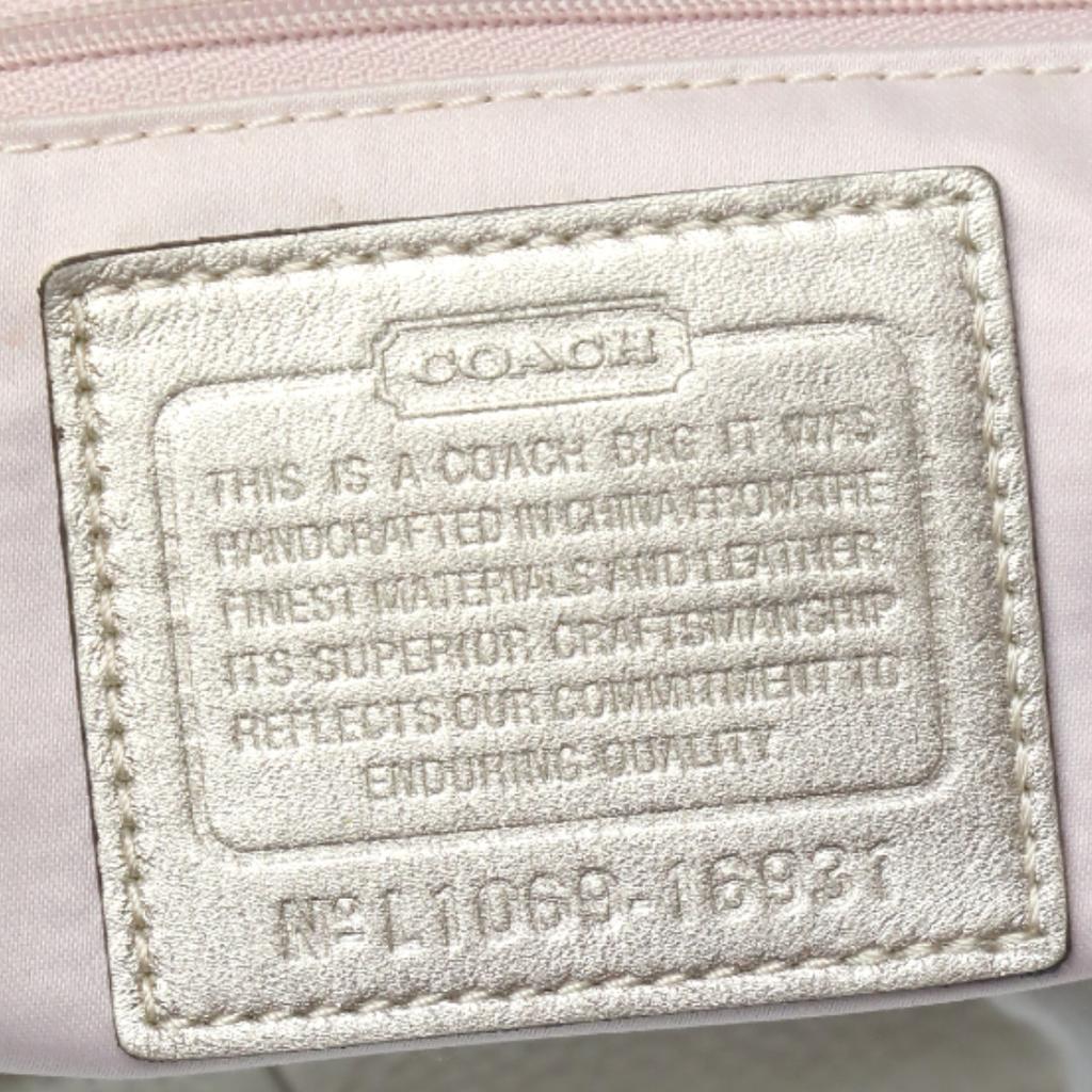 COACH Can be applied diagonally 2wayShoulder Shoulder Bag leather pink 16931 Used