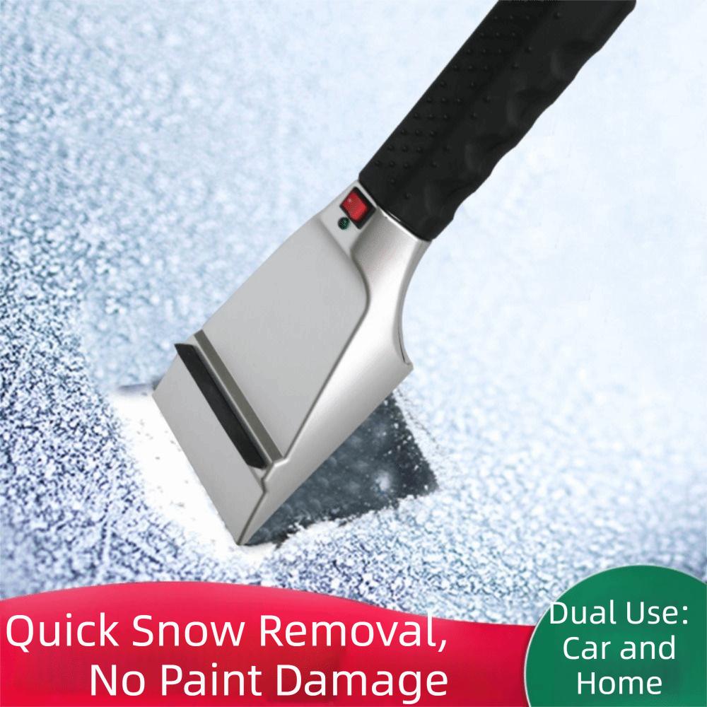 Anti Skid Handle Car Ice Scraper Rubber Wiper Heated Ice Remover  Car Windshield