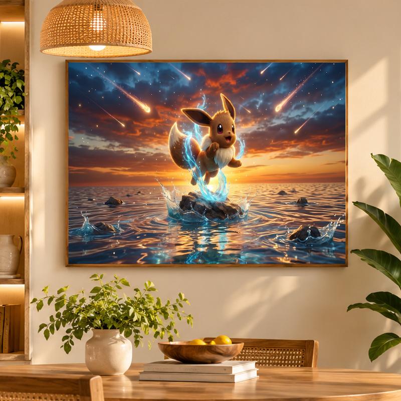 5D Diamond Painting Eevee DIY Full Drill Diamond Art Kit Home Decoration