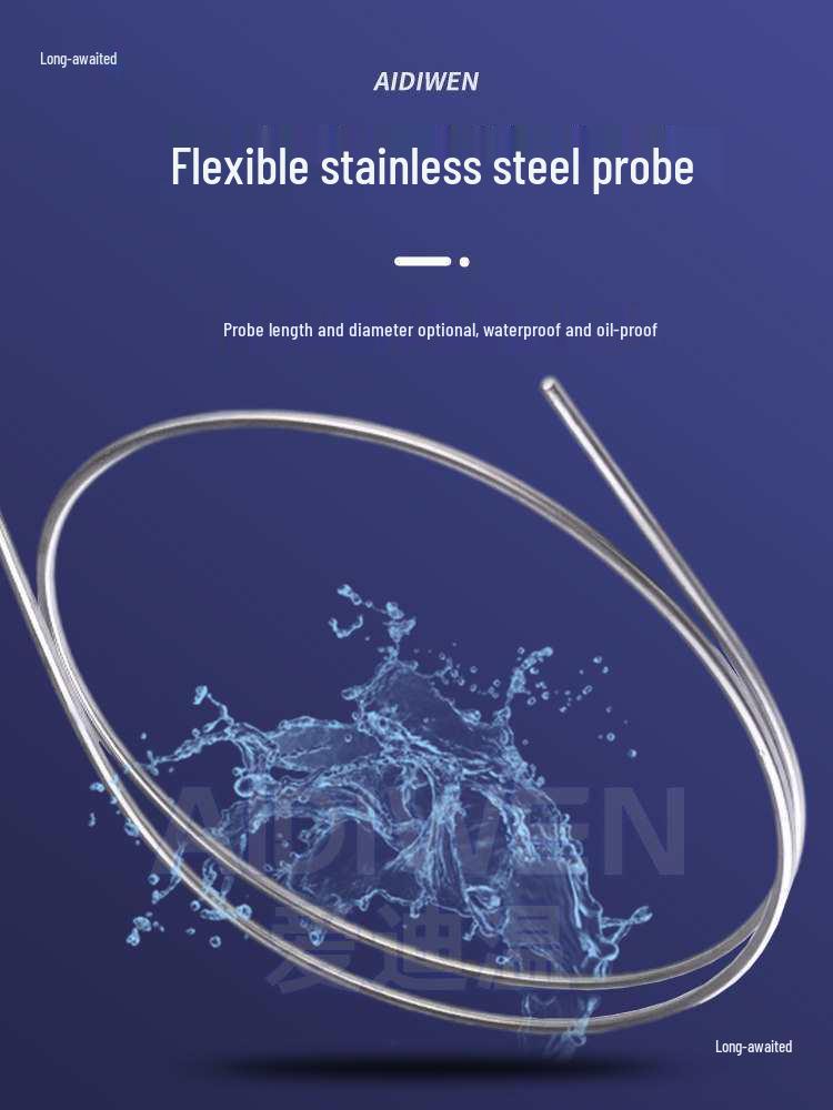 High-Precision Polyimide Armored PT100 Platinum Thermometer with Long Probe