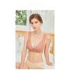 Large Size Lingerie Women's Fixed Cup Front Buckle Gathering Pull Back Lace Vest Style