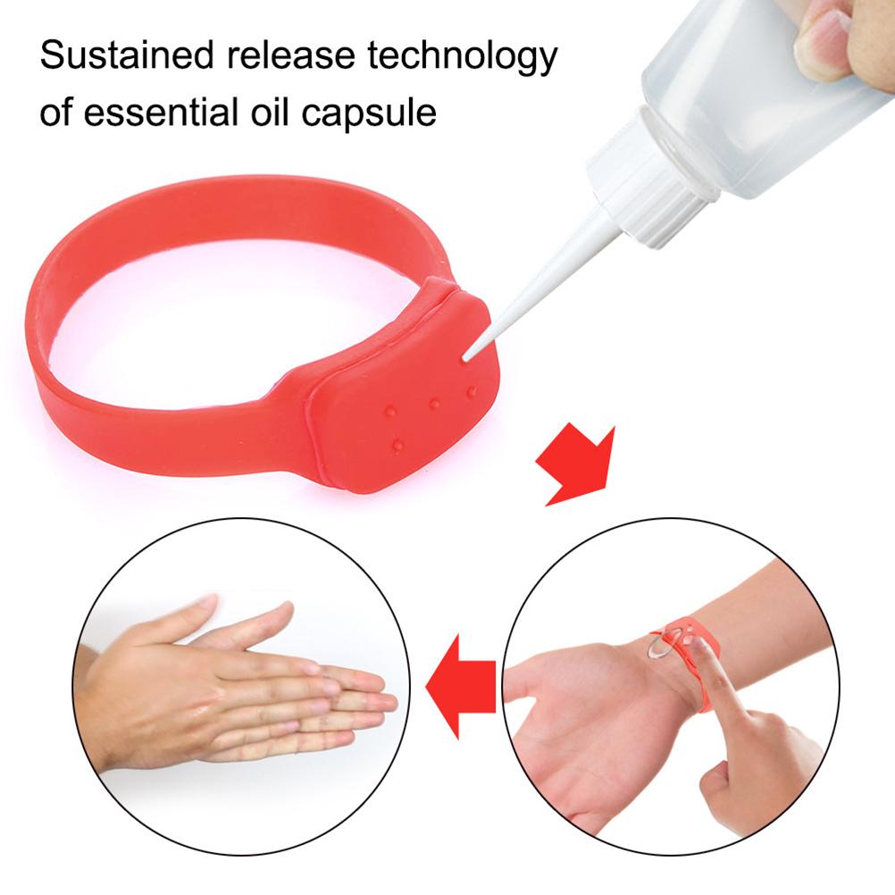 Portable Adults Kids Liquid Wristband Hand Dispenser Hand Wash Gel Storage Wrist Strap for Outdoor Sport Travel