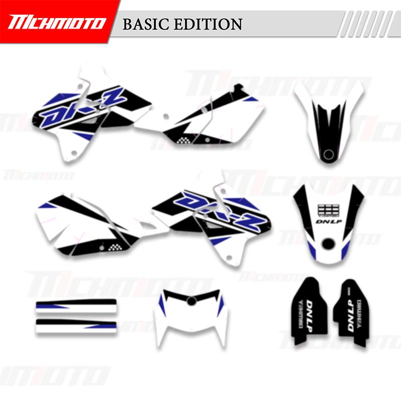 MCHMFG For SUZUKI DRZ400 SM S E DRZ 400 SM S E 2000- Motorcycle Graphics Decal Stickers Kit Background Number Name