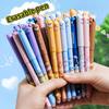 54pcs/20pcs Animal-Shaped Erasable Neutral Pen Set,0.5Mm Fine Tip, Blue Ink, Built-In Eraser, for Taking Notes And Writing