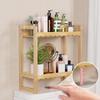 Bamboo Over The Toilet Storage Shelf 2-Tier Bathroom Organizers and Storage Shelves Home Storage Rack for Space Savers